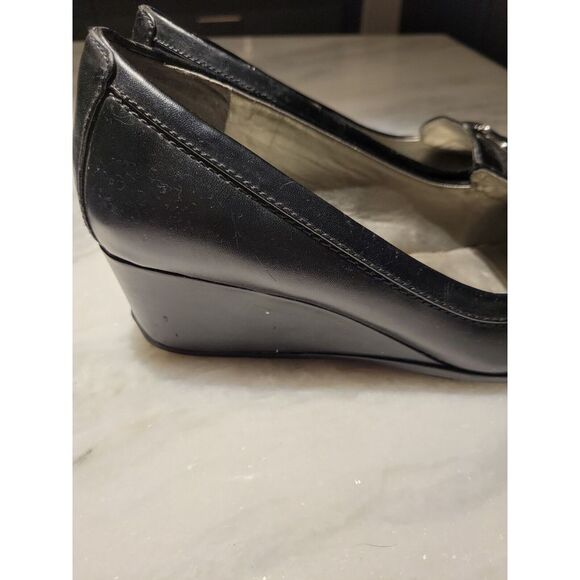 Unisa Black‎ Wedge Heel Shoes Size 8.5 M Womens Comfort - Picture 6 of 7